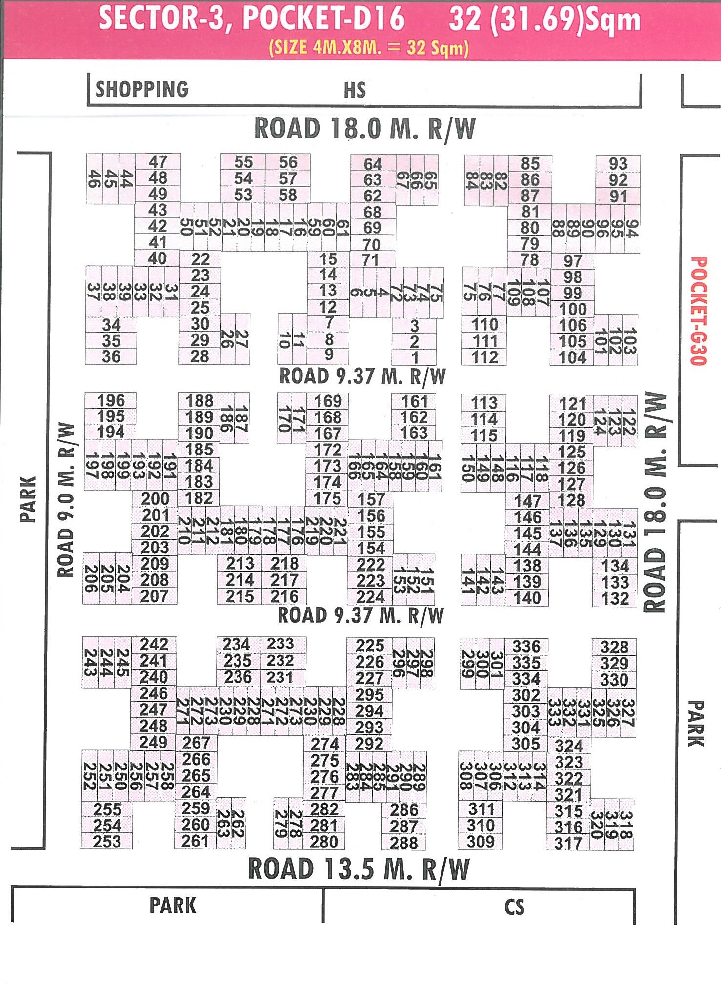 Map of Pocket D16