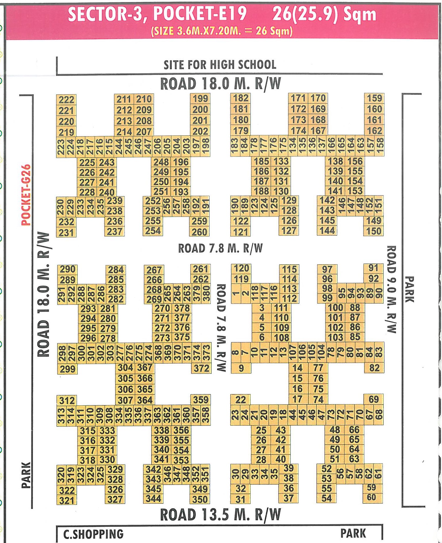 Map of Pocket E19
