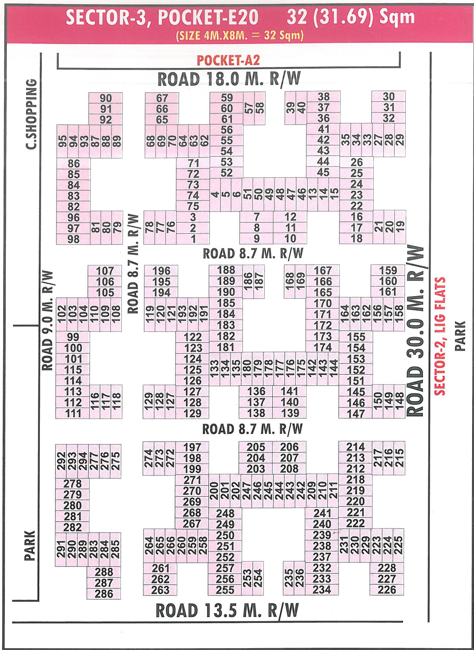 Map of Pocket E20