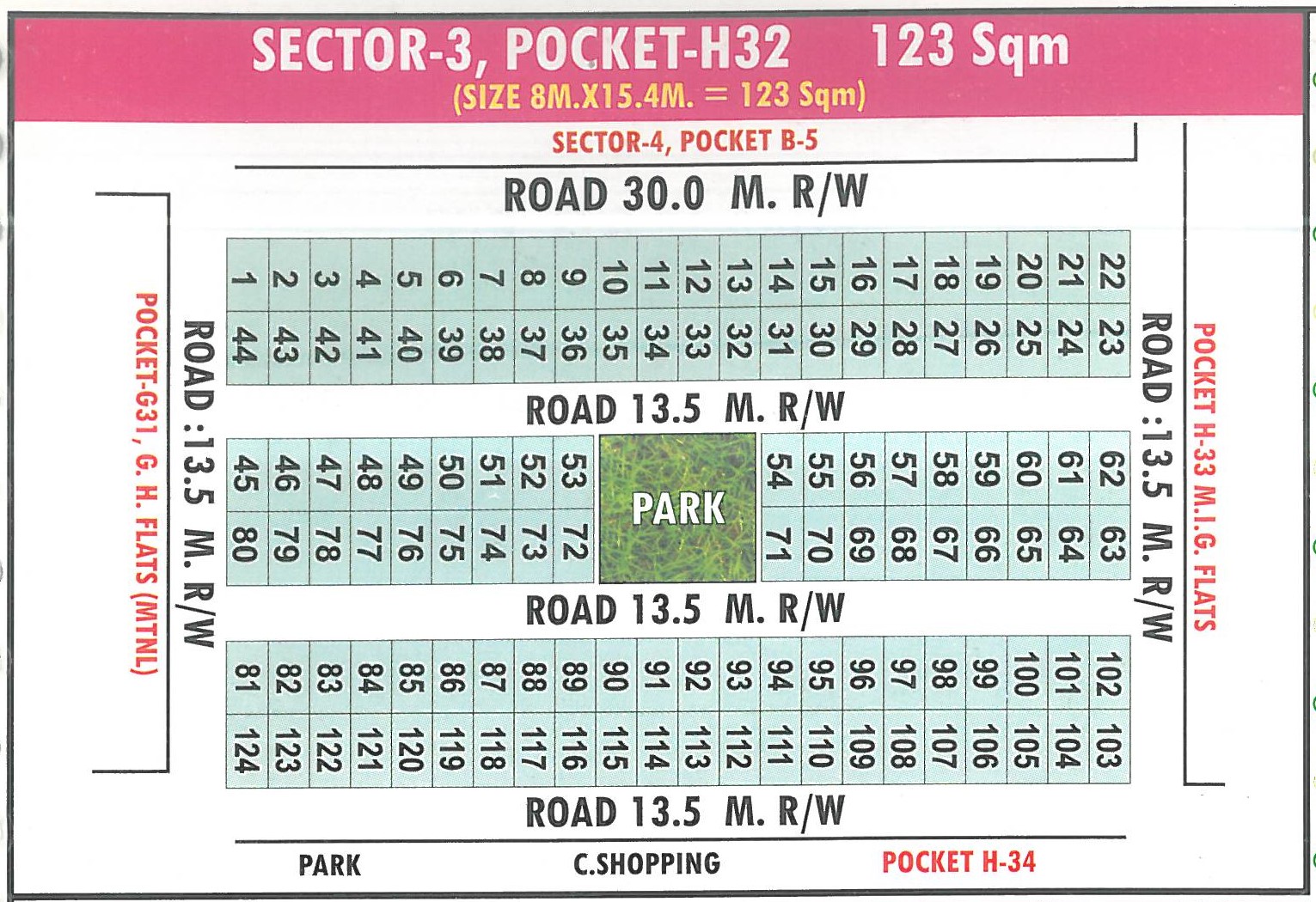 Map of Pocket H32