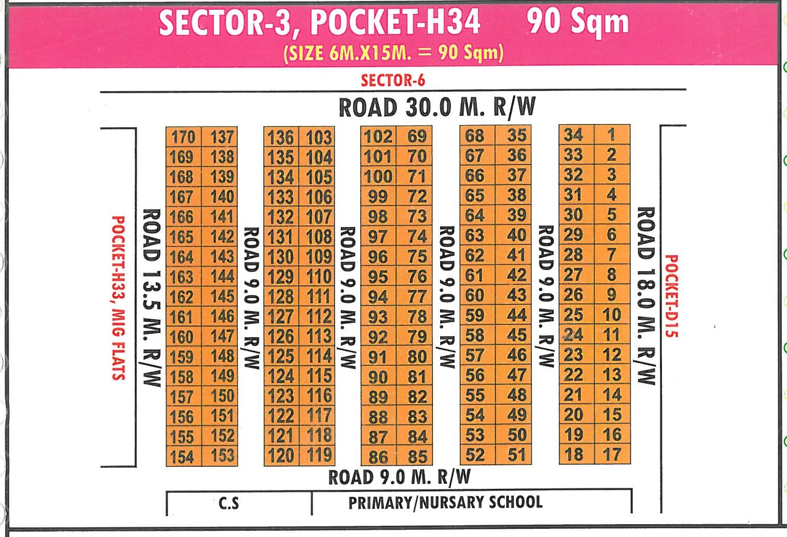 Map of Pocket H34