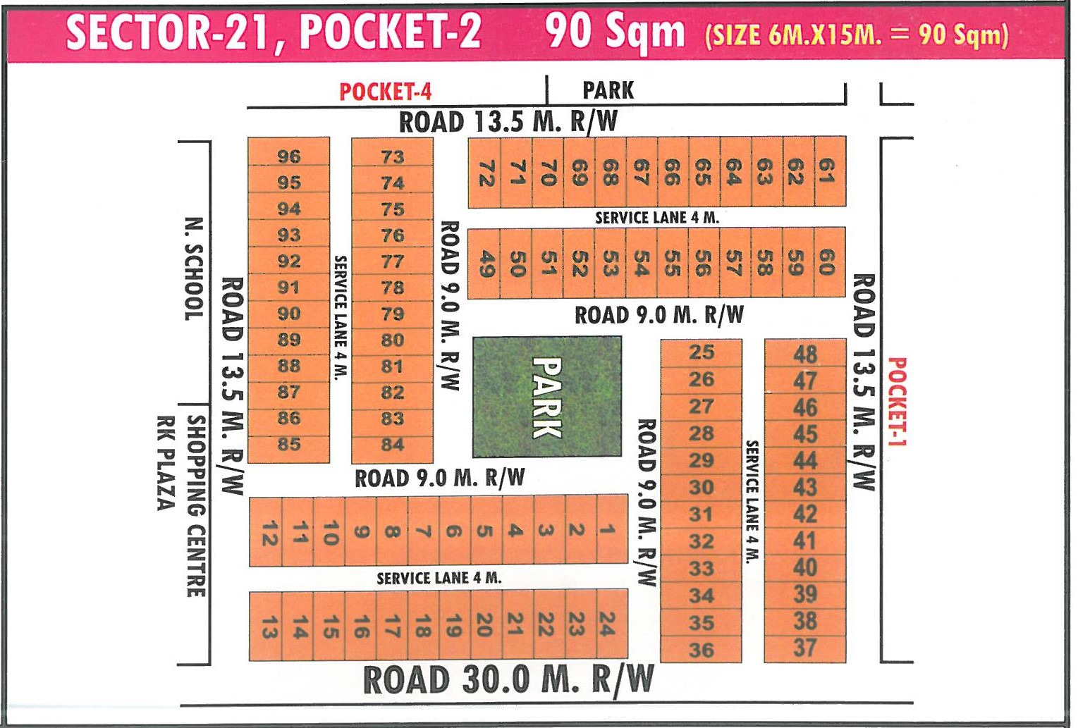 Pocket 2 pocket layout map