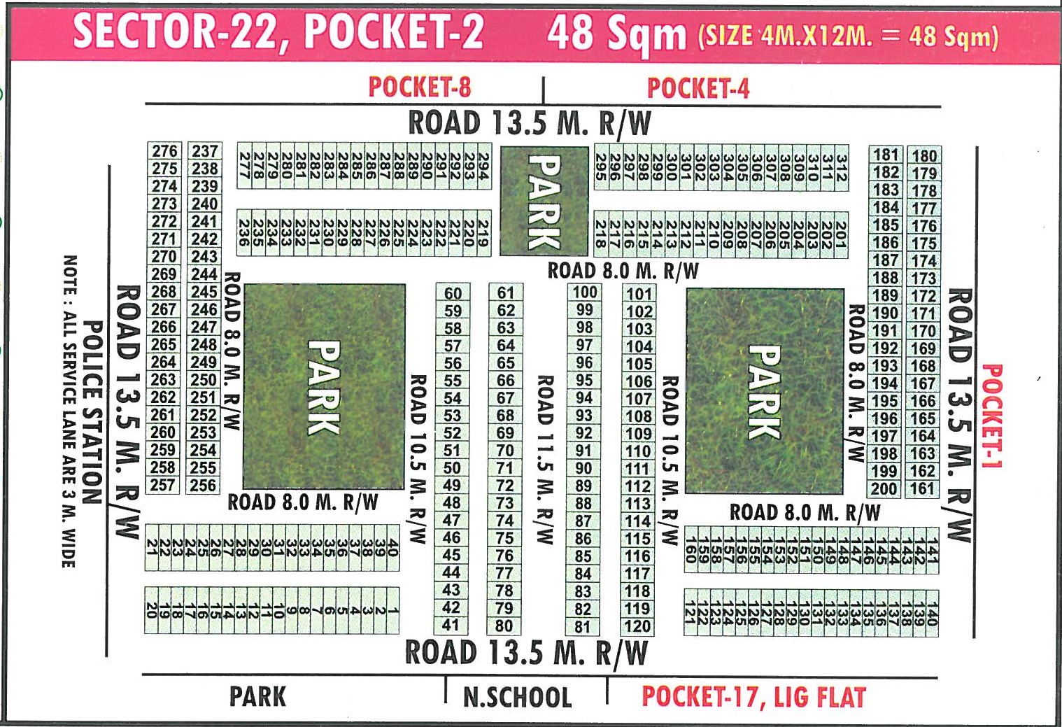 Pocket 2 pocket layout map