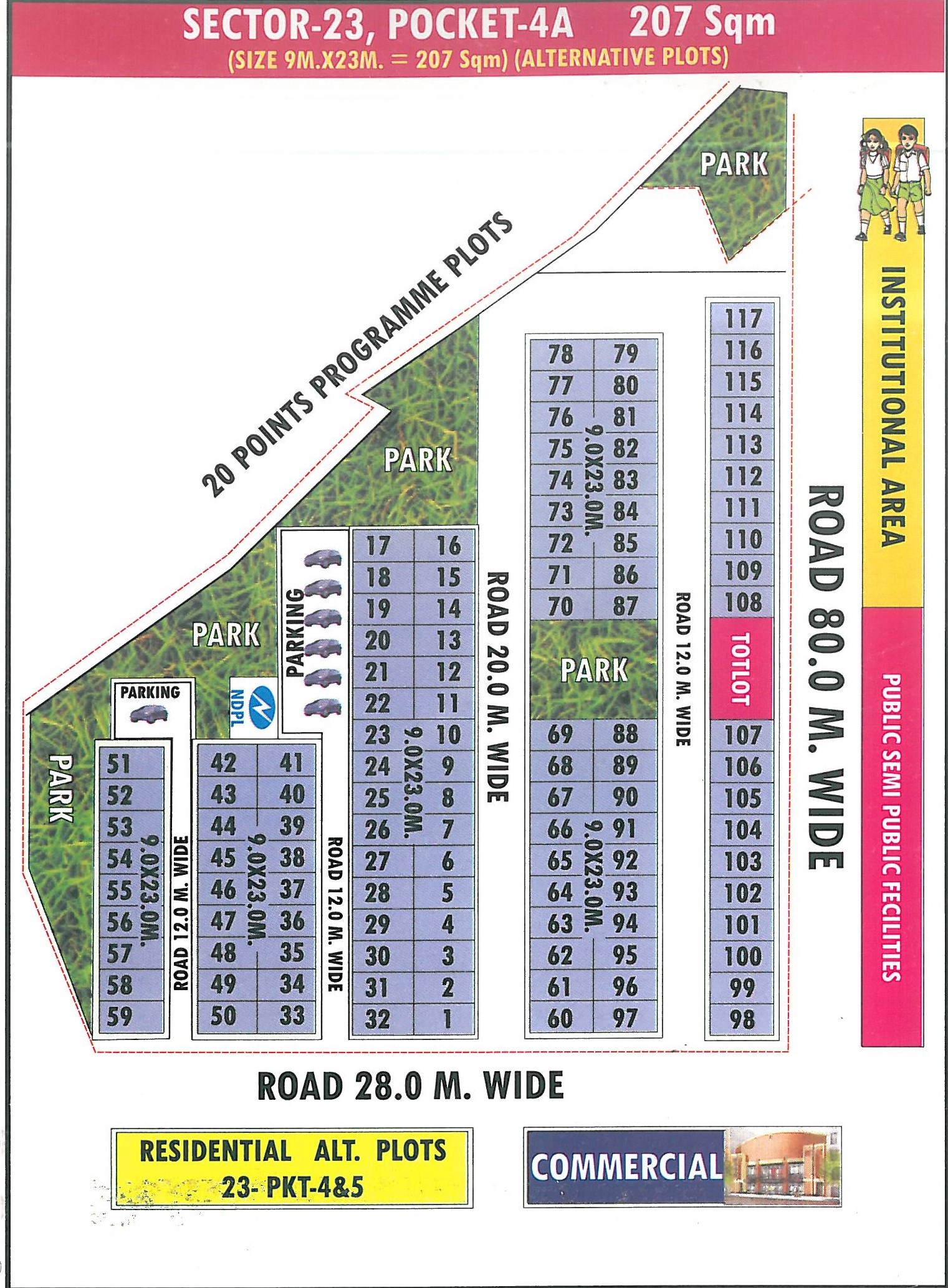 Pocket 4A pocket layout map