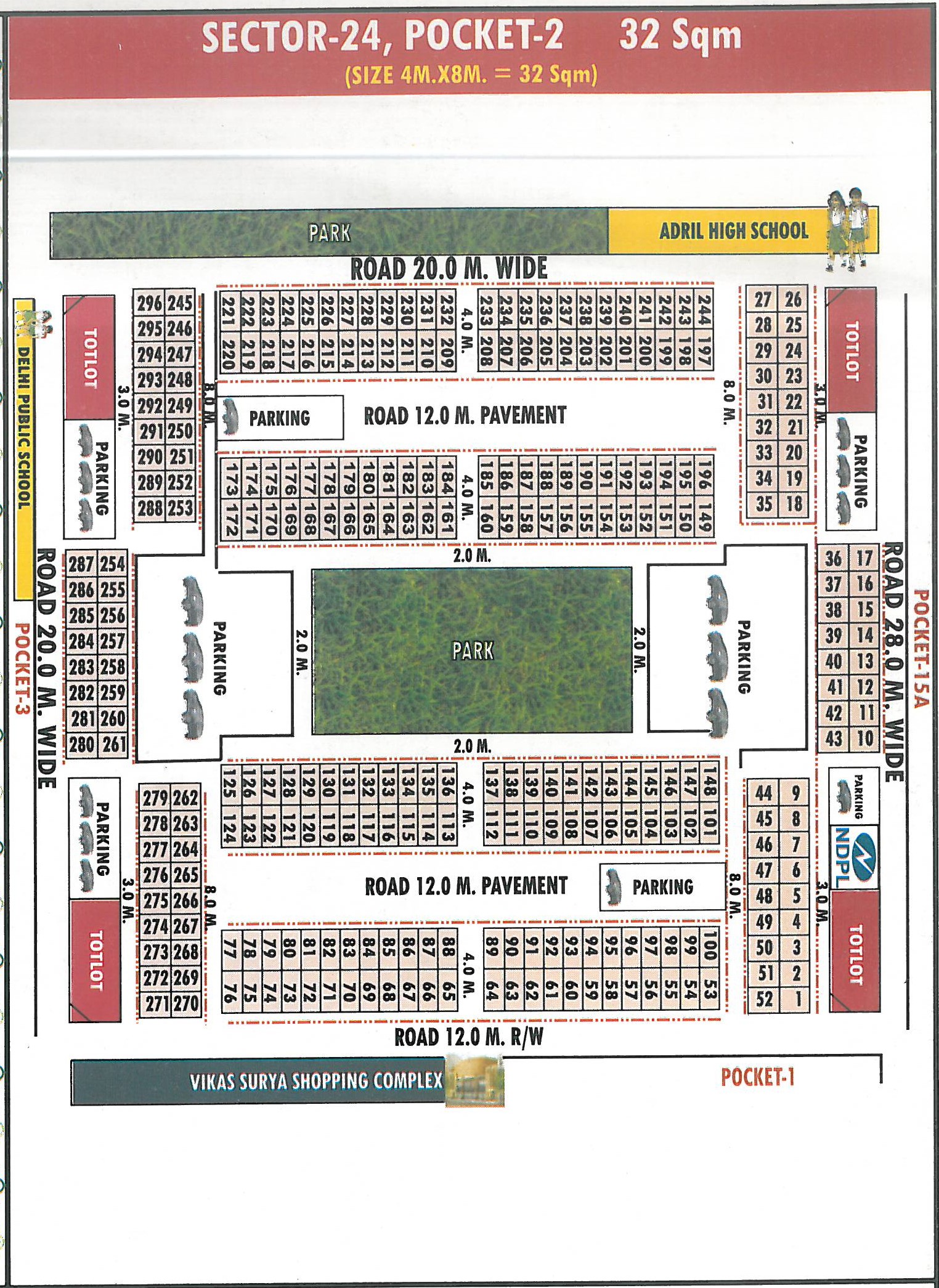 Pocket 2 pocket layout map