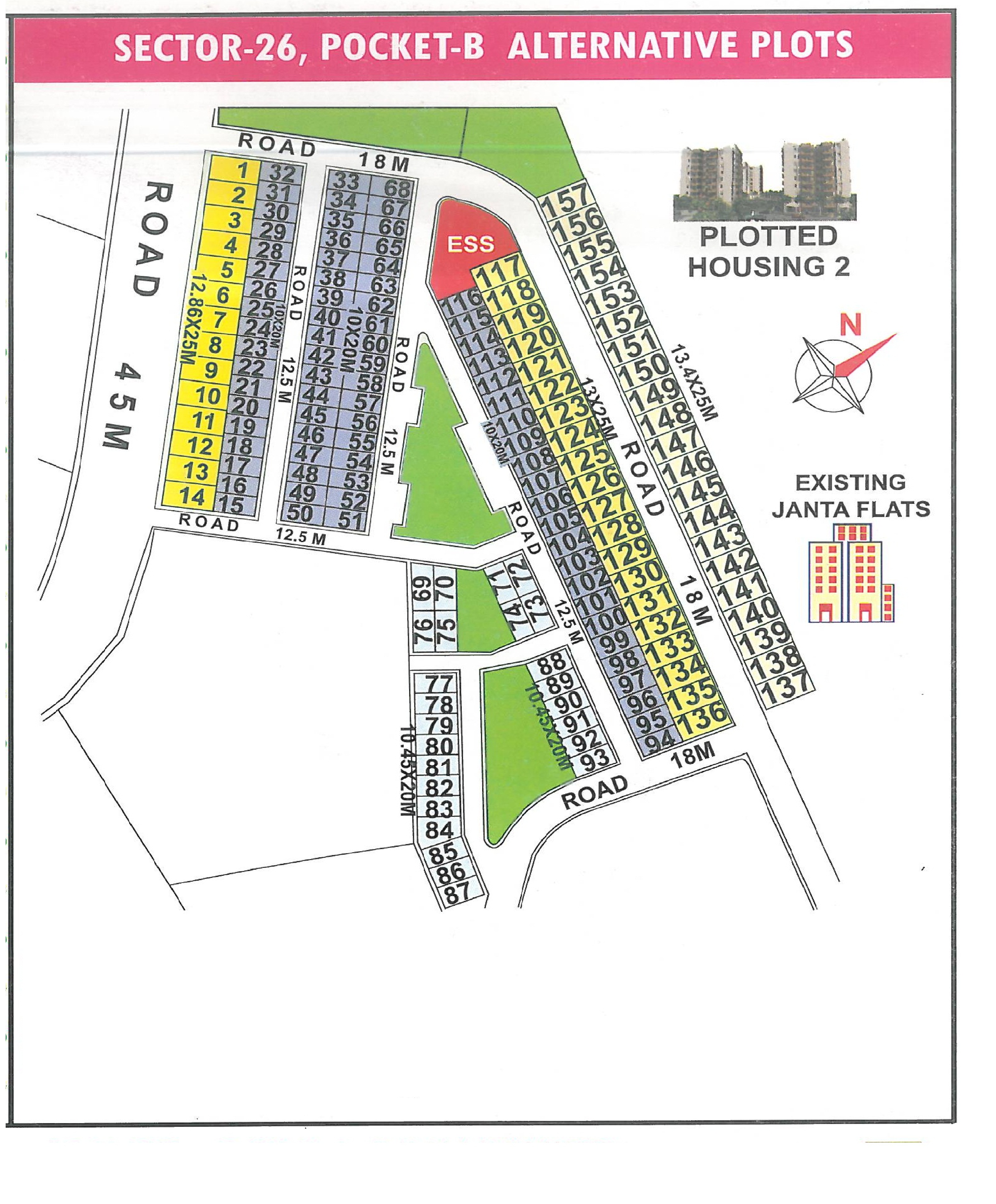 Pocket B pocket layout map