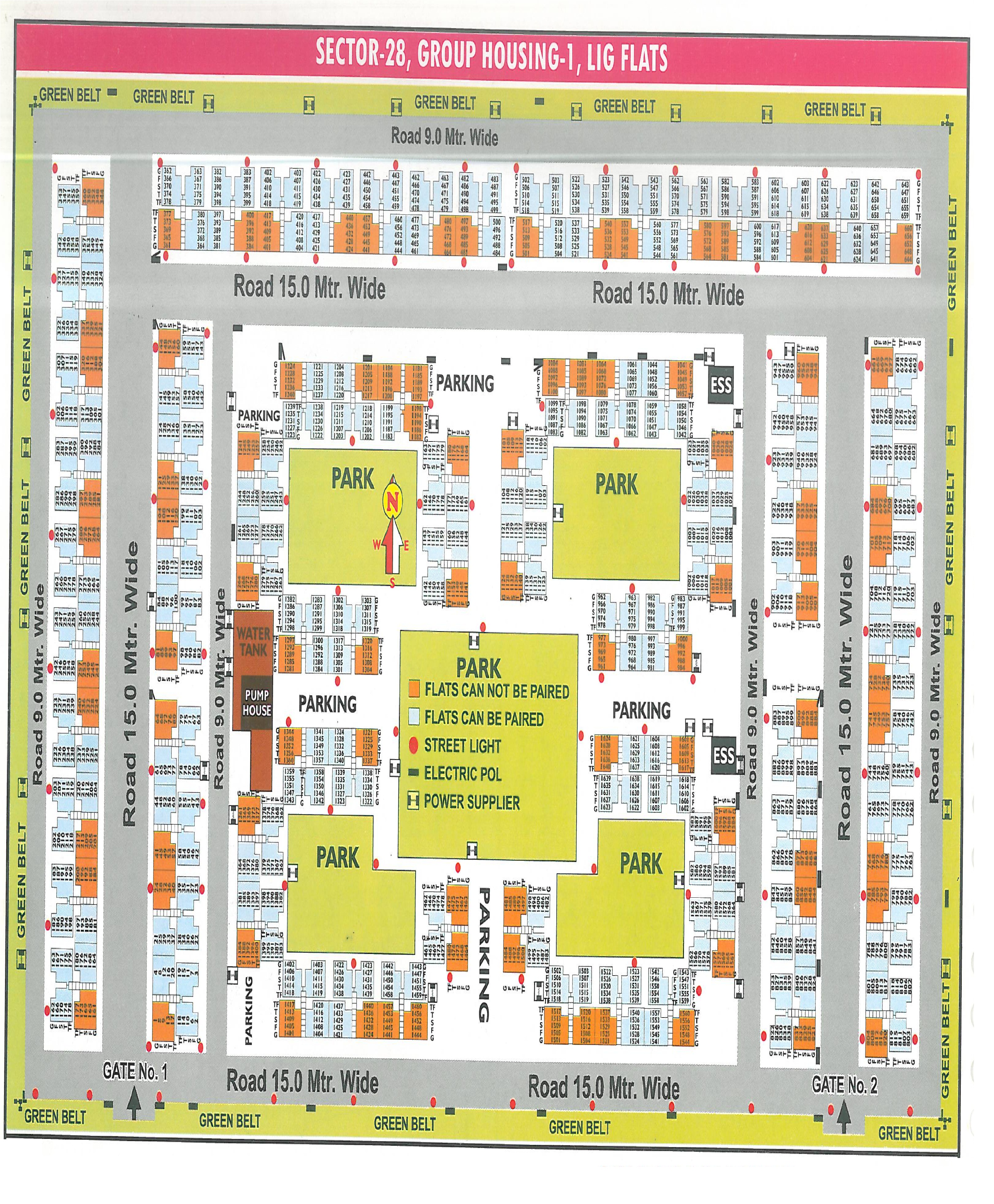 GH Pocket 1 pocket layout map