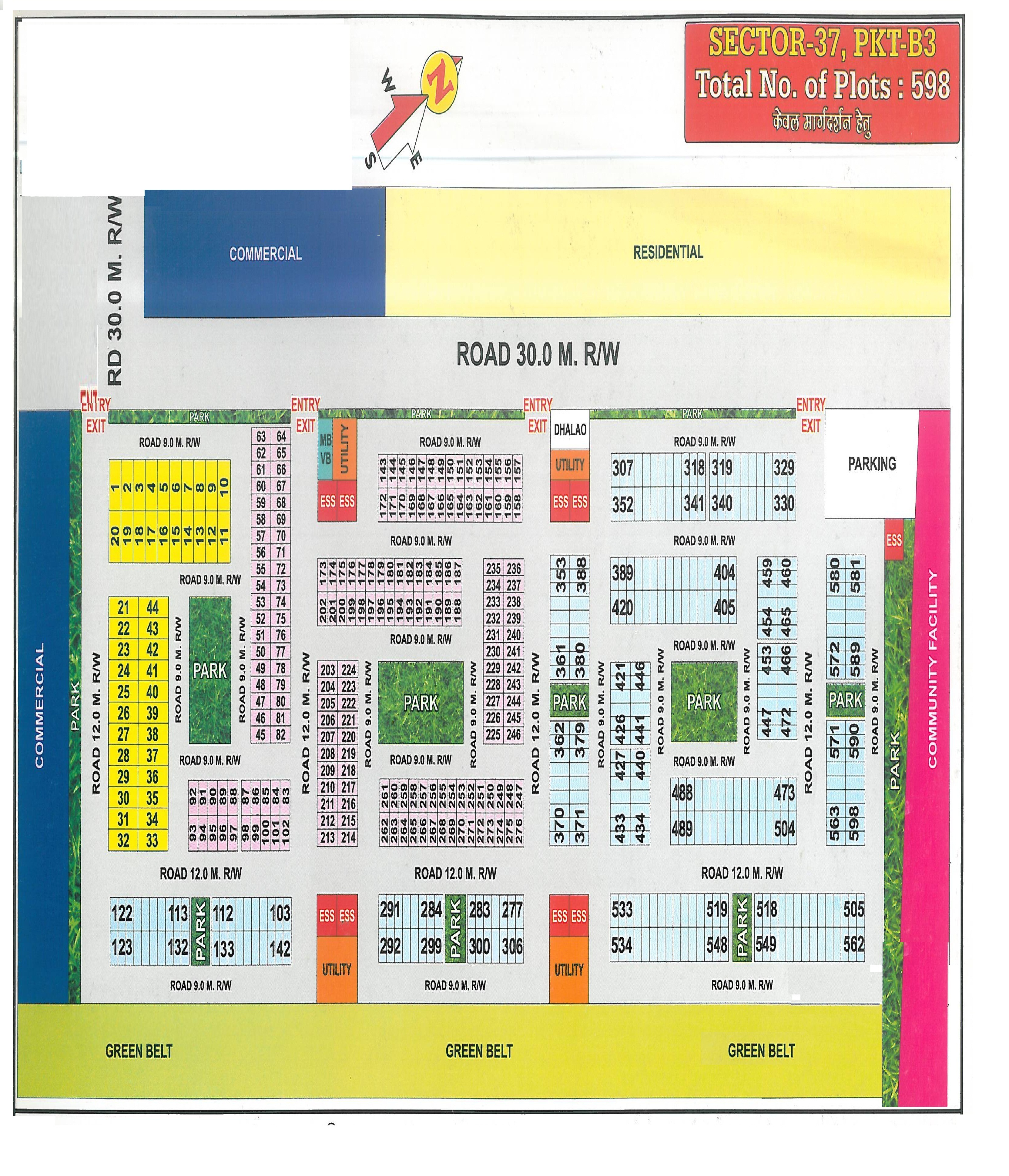 Pocket B3 pocket layout map