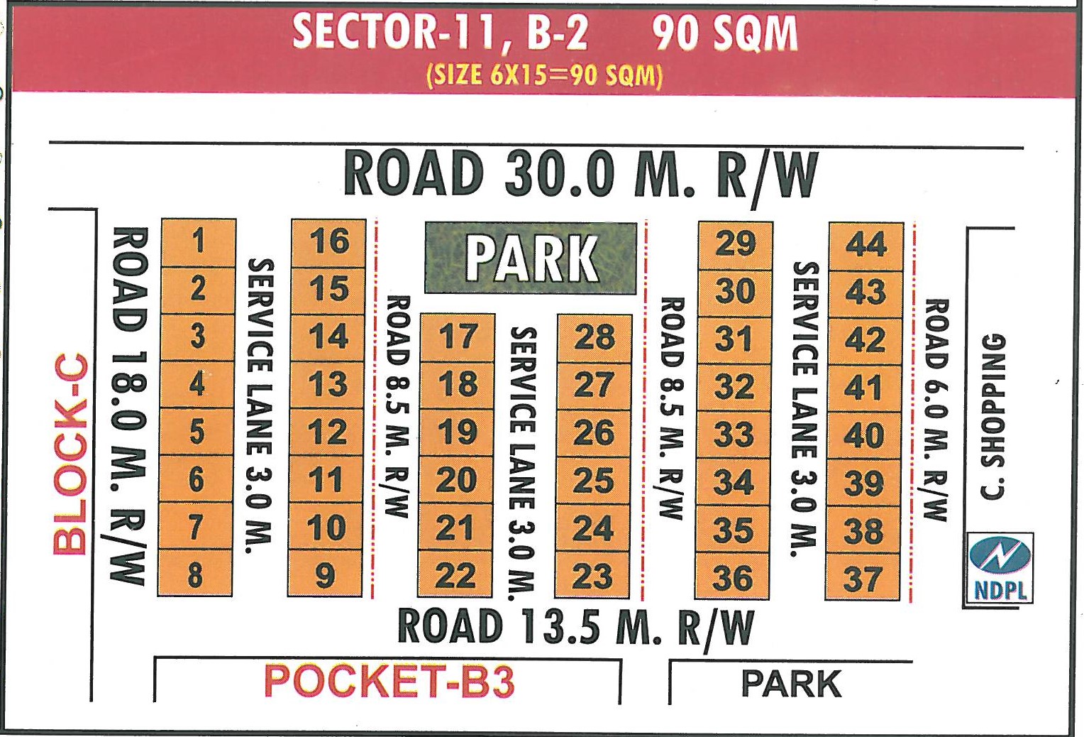 Pocket B2 pocket layout map